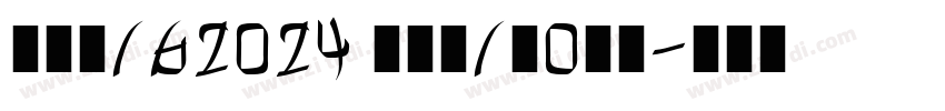 Paris2024 Semibold字体转换